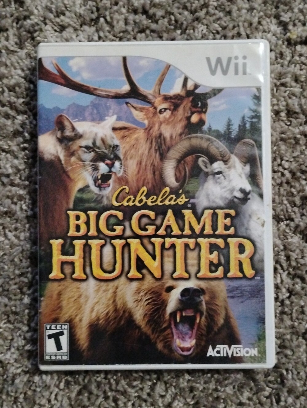 Cabela's Big Game Hunter (Nintendo Wii, 2007) CIB - Complete with Manual & Disc